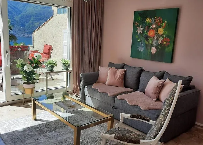 Apartamento With Panoramic View & Terrace In Pino, Maggiore - Casa Roccia No 5 Pino Lago Maggiore